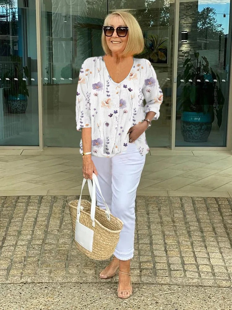 Bellamy | Floral French Vintage Blouse