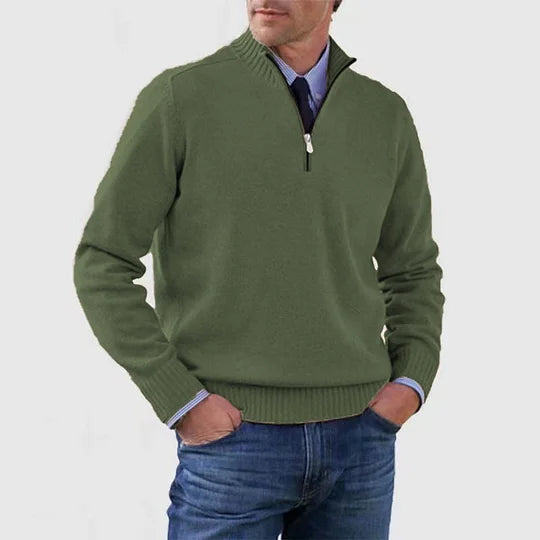 Howard | Zip Pullover – Classic Warmth and Modern Elegance