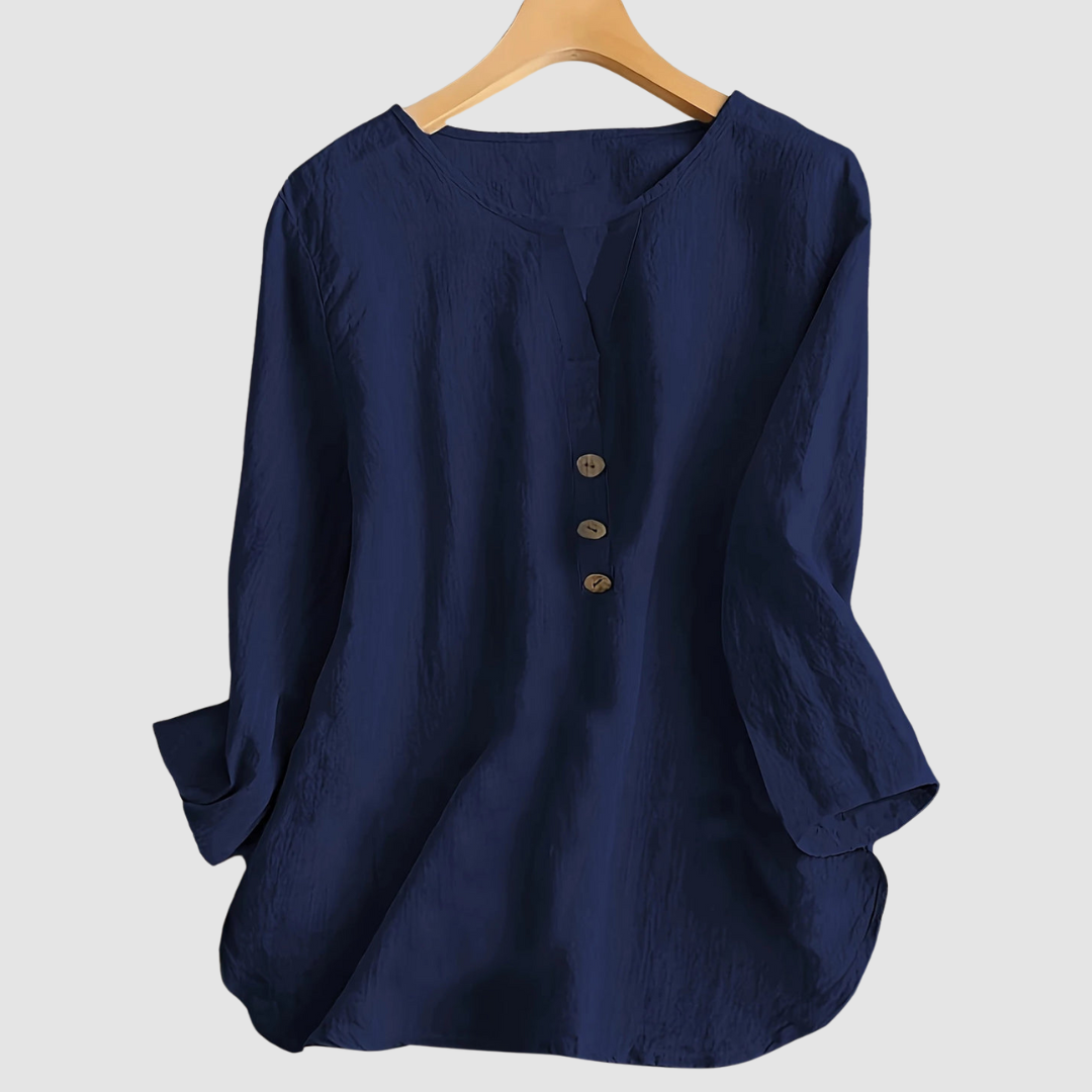 Amira | Elegant Button Blouse