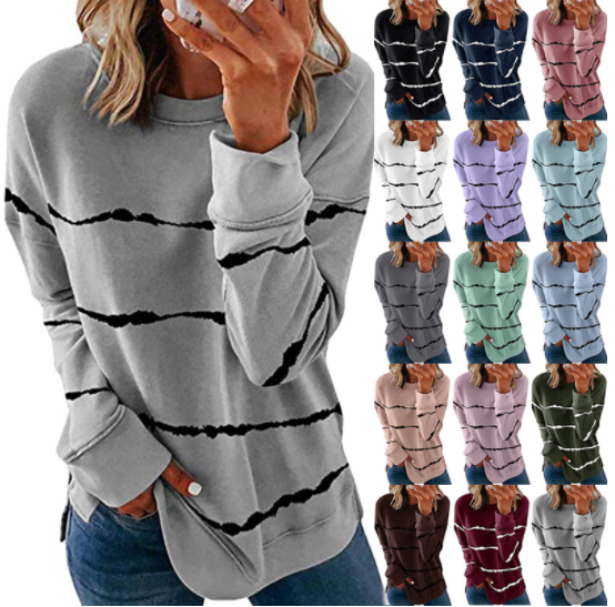 Liora | Stylish Striped Sweatshirt