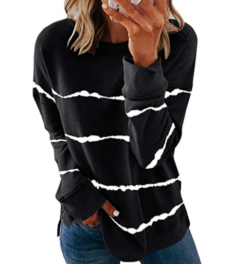 Liora | Stylish Striped Sweatshirt