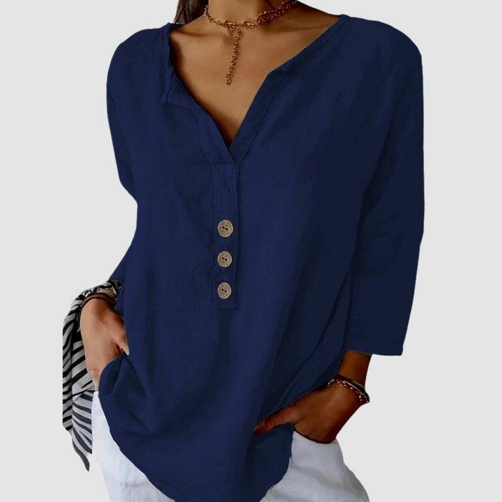 Amira | Elegant Button Blouse