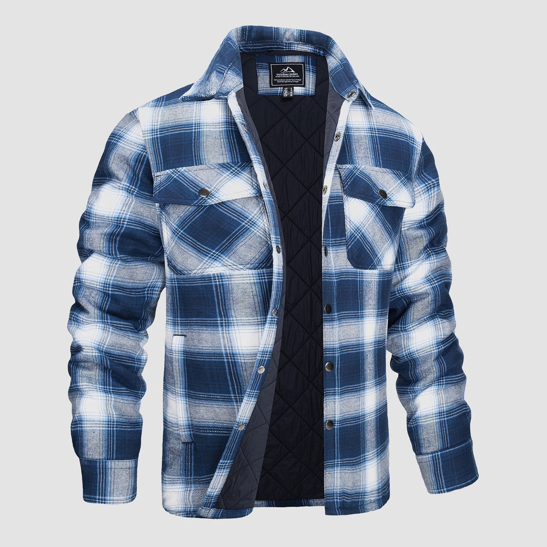 Luke | Checkered Bomber Jacket