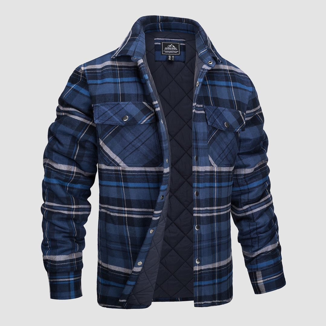 Luke | Checkered Bomber Jacket