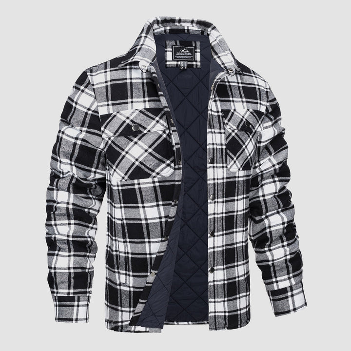 Luke | Checkered Bomber Jacket