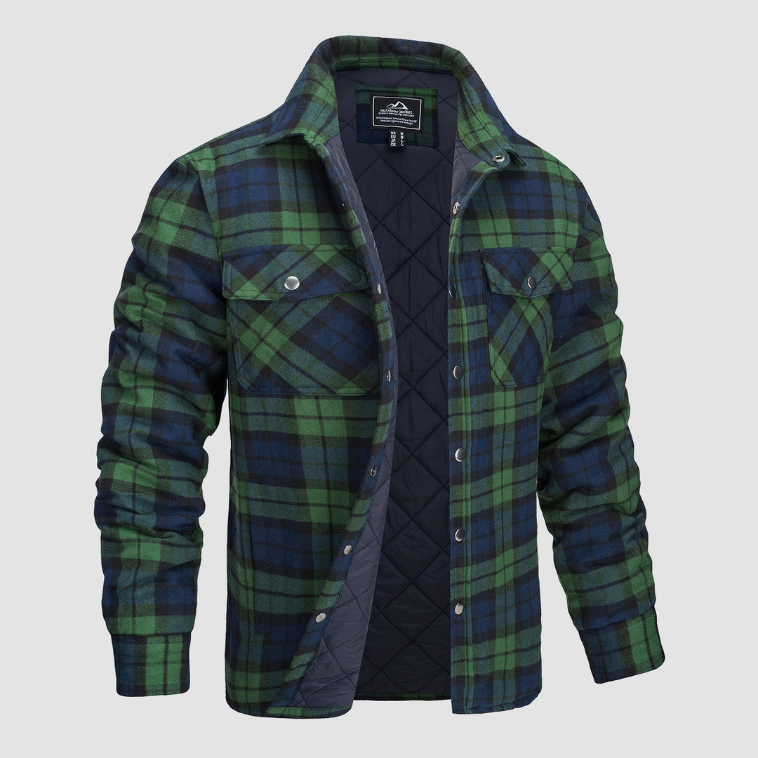 Luke | Checkered Bomber Jacket