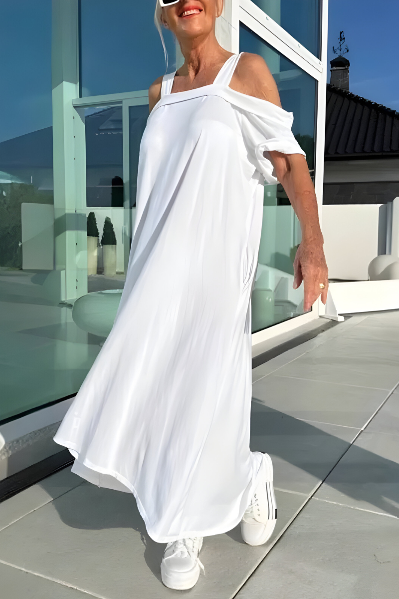 Novella | Effortless Off-Shoulder Maxi Dress