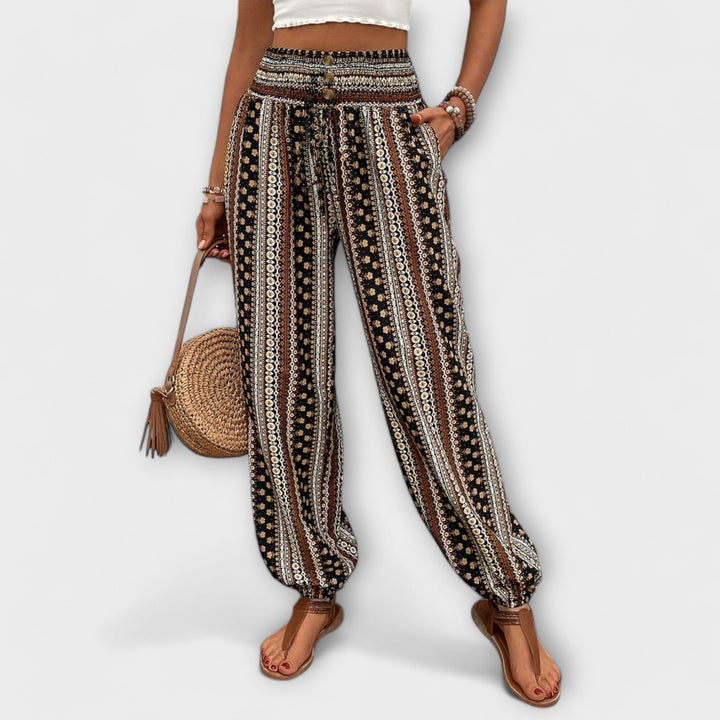 Pants with Ethnic Print