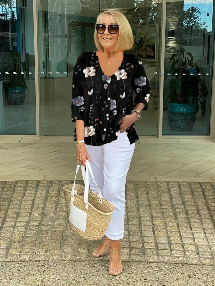 Bellamy | Floral French Vintage Blouse