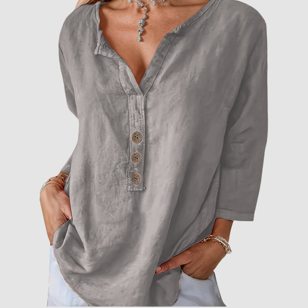 Amira | Elegant Button Blouse