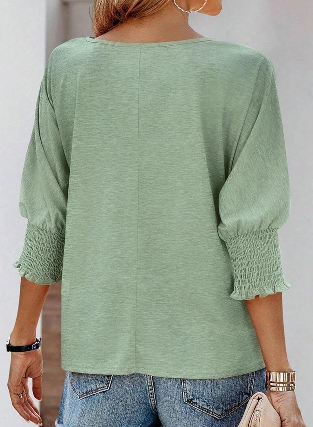 Wilma | Simple Style Crewneck Blouse