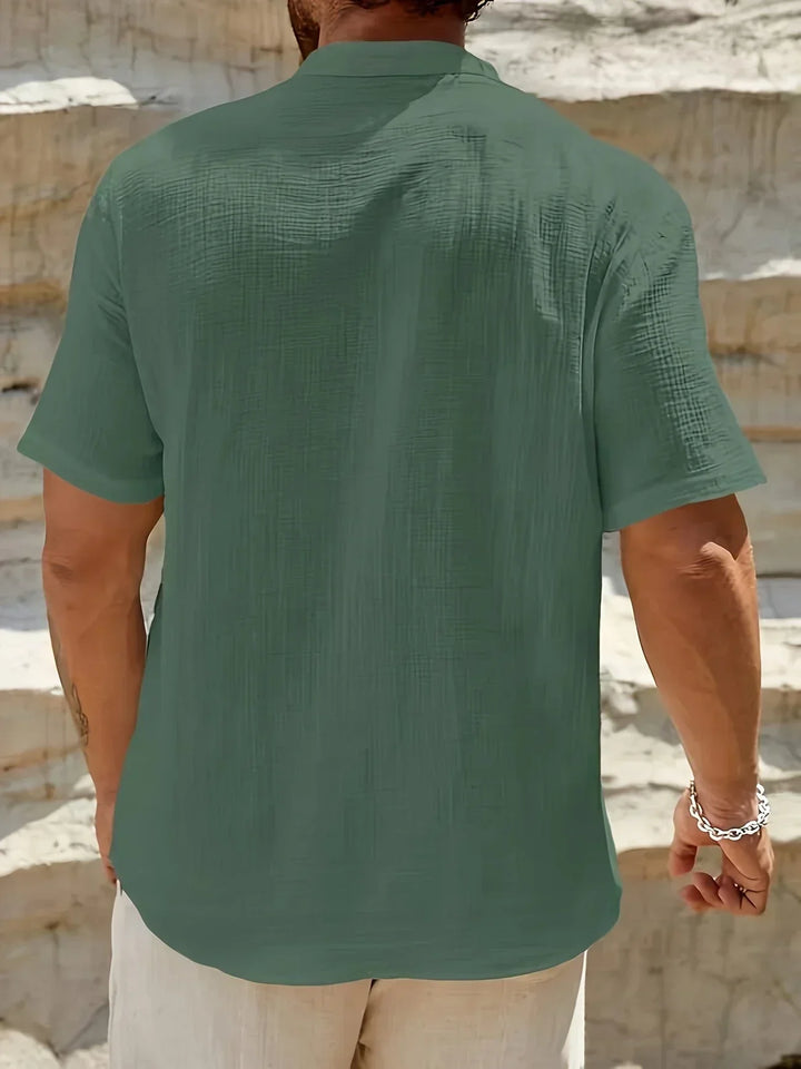 Scott | Cozy Stand-Collar Summer Shirt