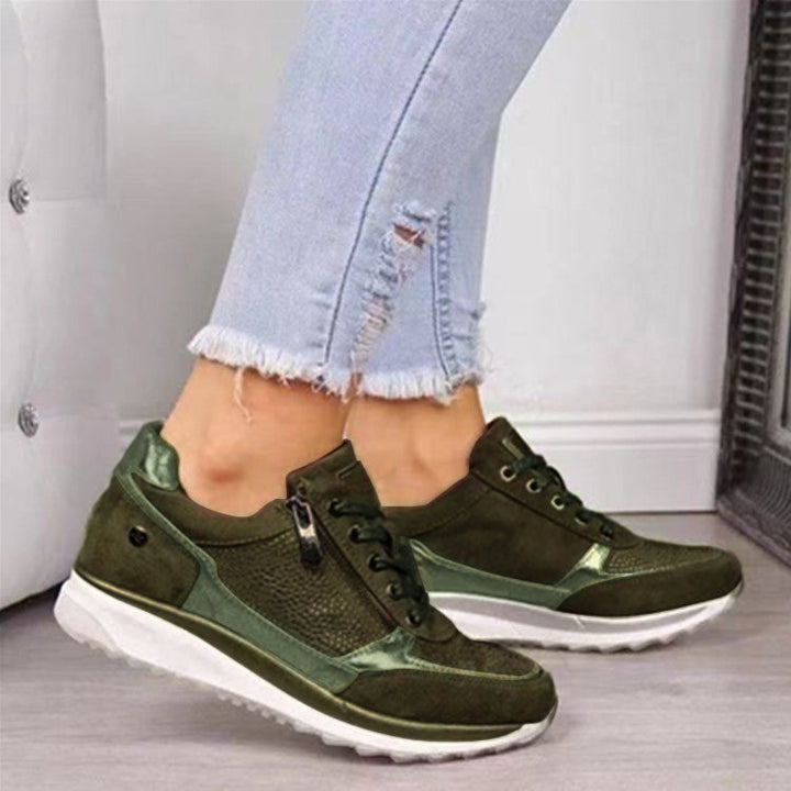 Greya | Comfortable Zip-Up Orthopedic Sneakers