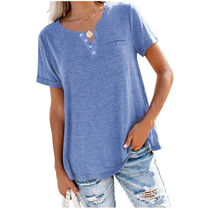 Steffany | Simple V-Neck Shirt