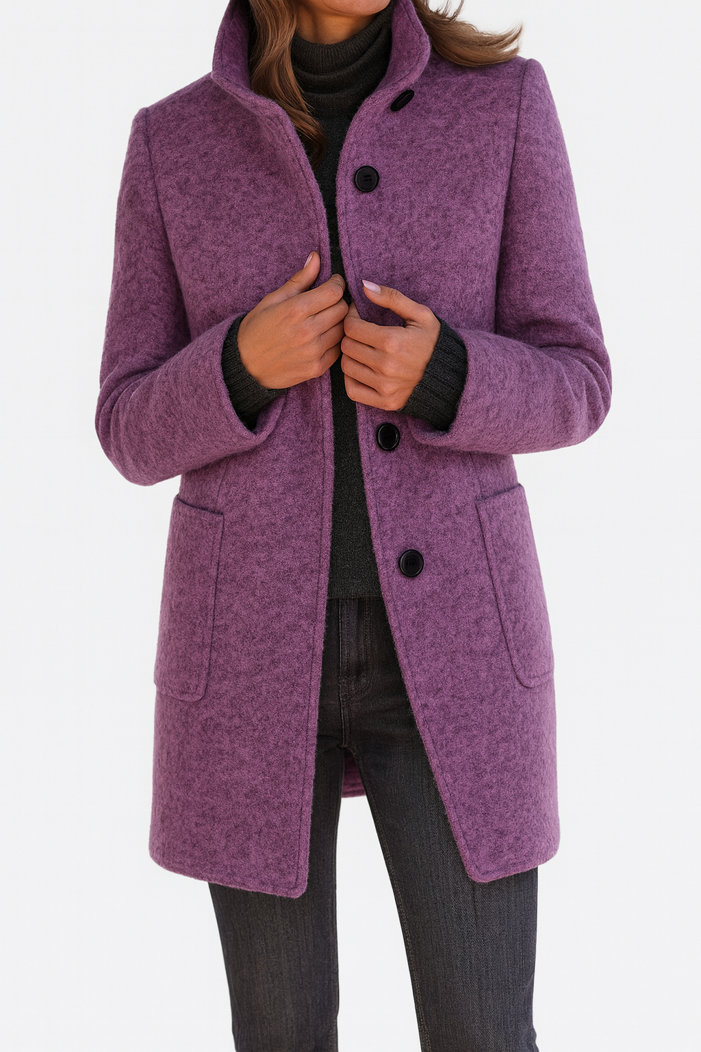 Ardella | Coat with High Collar
