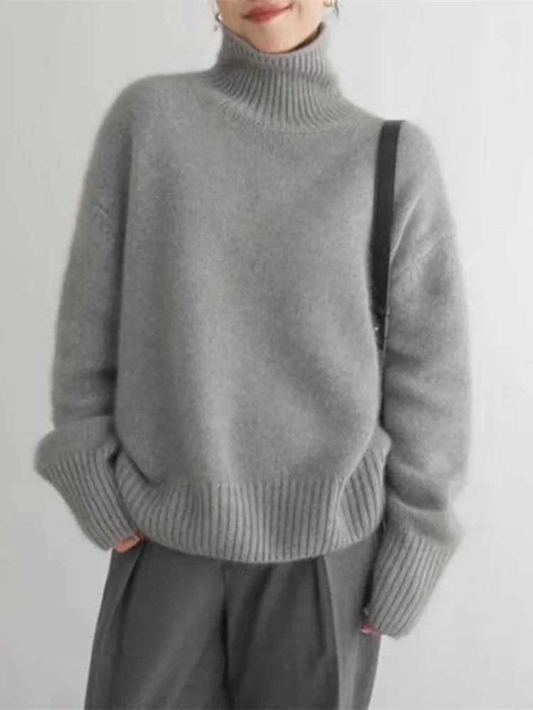 Anna | High Neck Cashmere Jumper