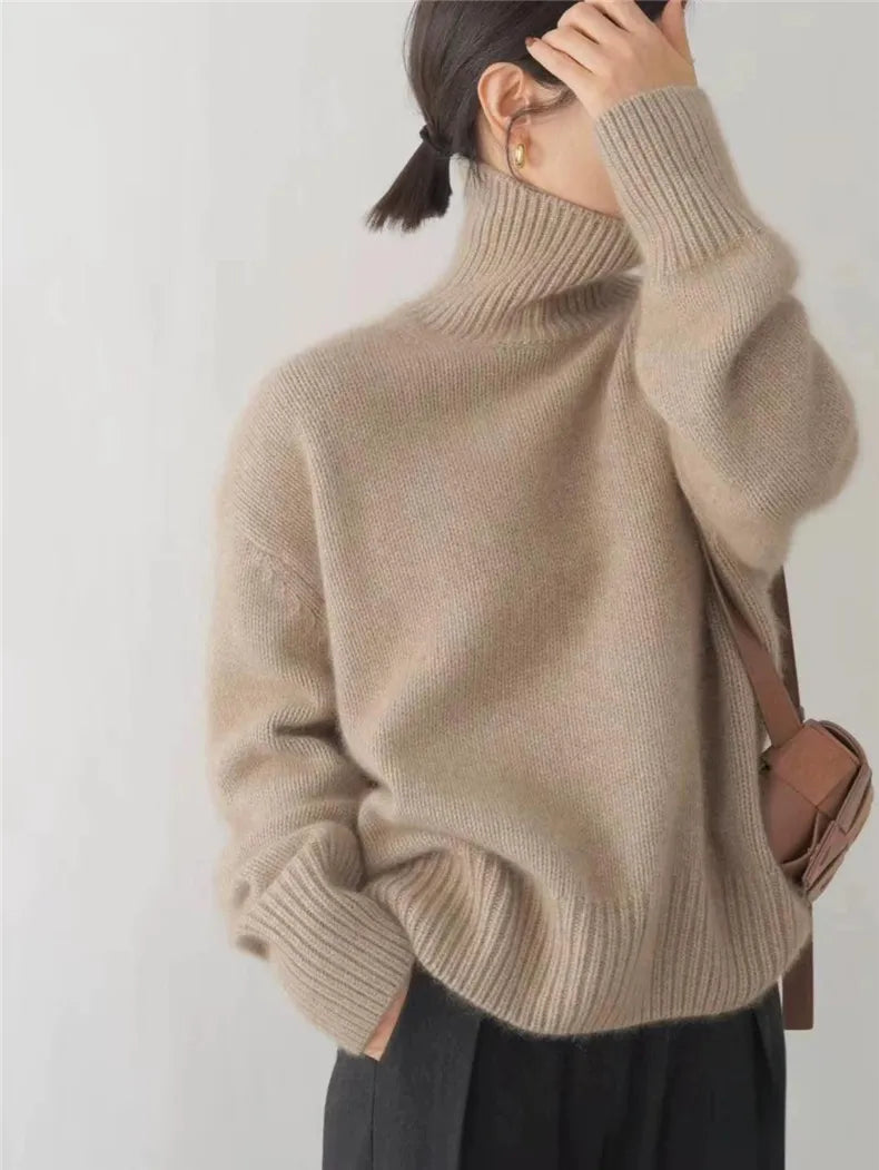 Anna | High Neck Cashmere Jumper