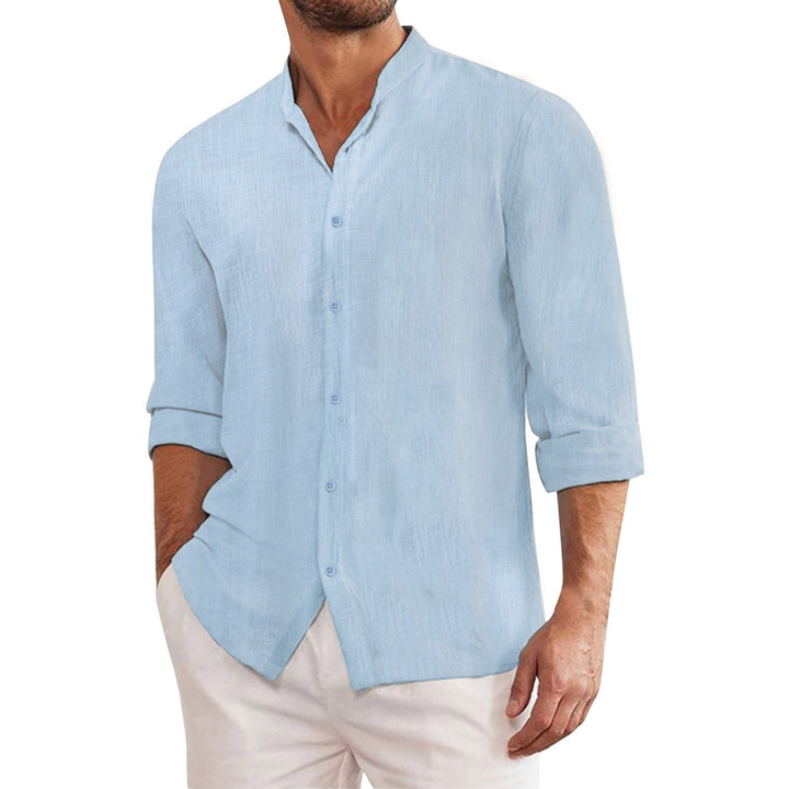 Omar | Chic Stand Collar Shirt