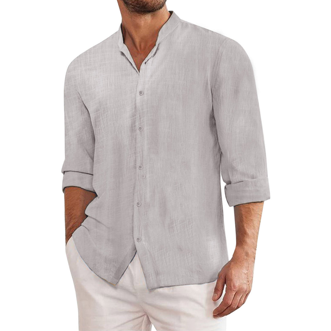 Omar | Chic Stand Collar Shirt