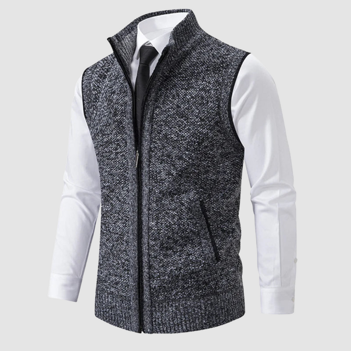 Neil | Versatile Knit Italian Zip Vest