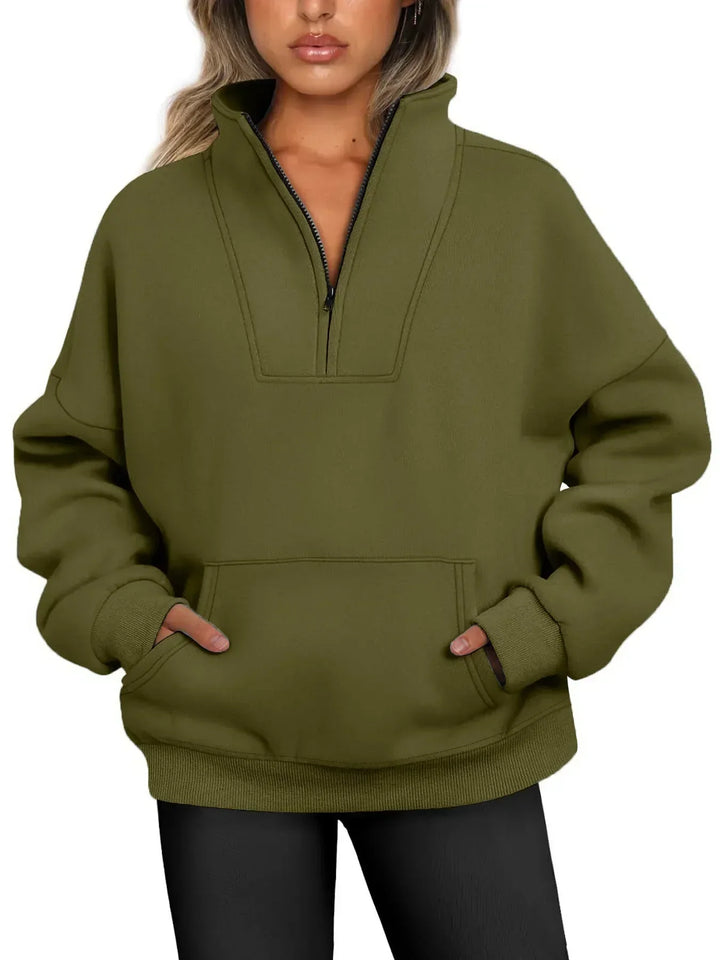 Lunette | Cozy Quarter-Zip Pullover Sweatshirt