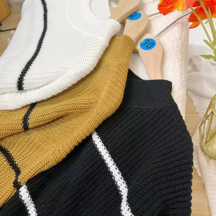 Marlien | Classic Striped Turtleneck Sweater