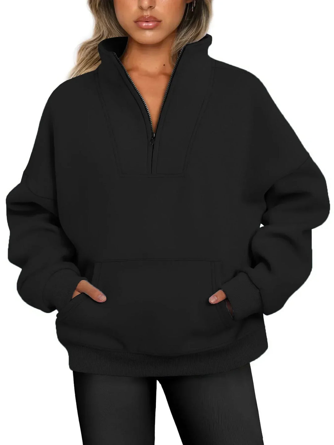 Lunette | Cozy Quarter-Zip Pullover Sweatshirt