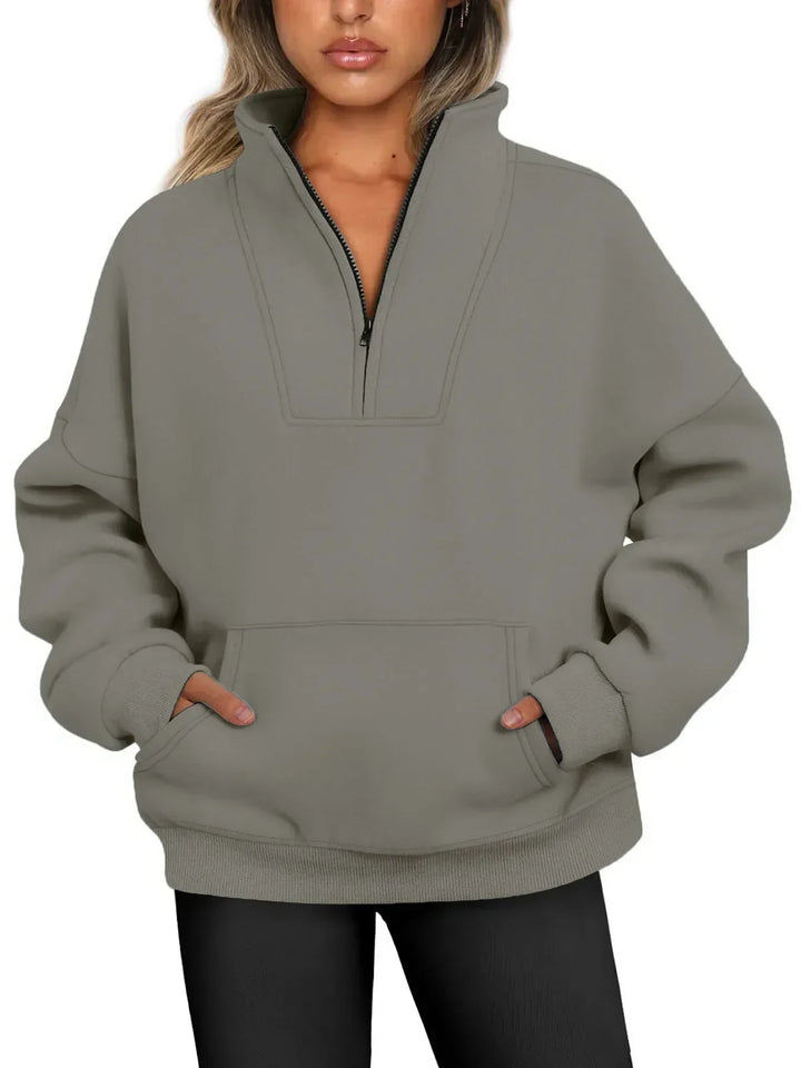 Lunette | Cozy Quarter-Zip Pullover Sweatshirt