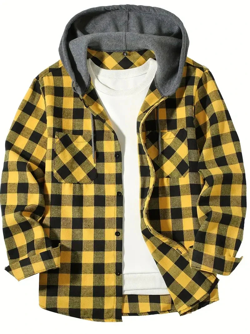 Blaide | Plaid Hooded Jacket