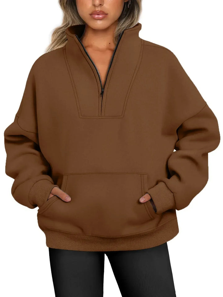 Lunette | Cozy Quarter-Zip Pullover Sweatshirt
