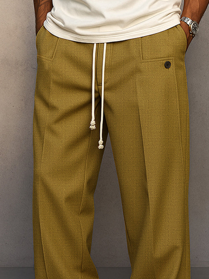 Elegant Pants With Drawstring