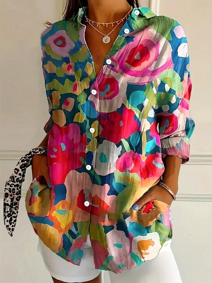 Ashtrid | Colorful Pattern Blouse