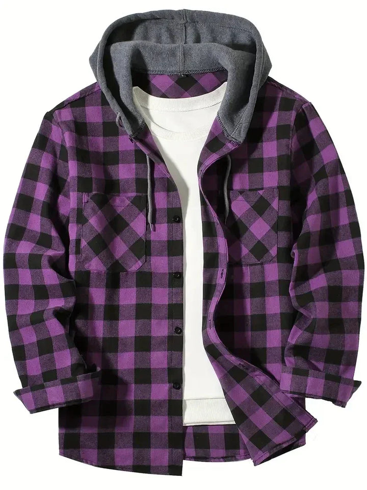 Blaide | Plaid Hooded Jacket