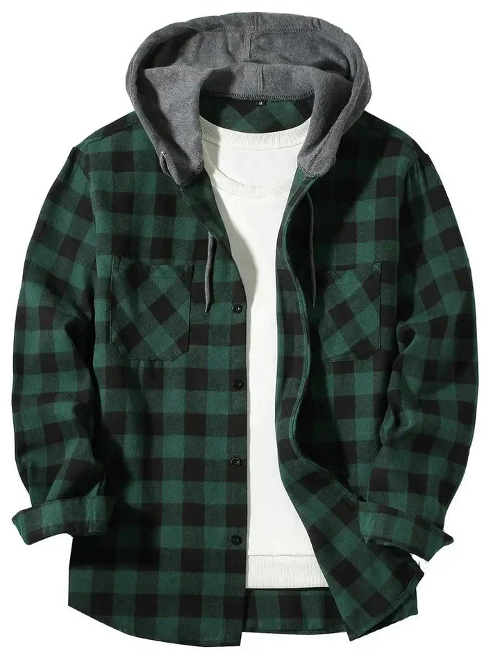 Blaide | Plaid Hooded Jacket