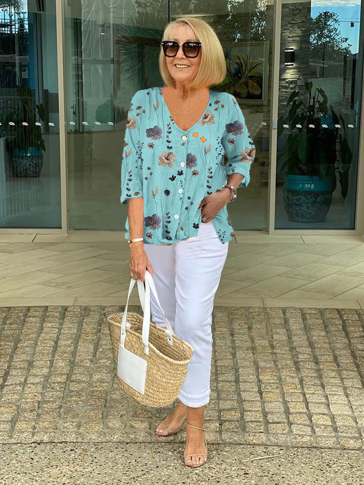 Bellamy | Floral French Vintage Blouse