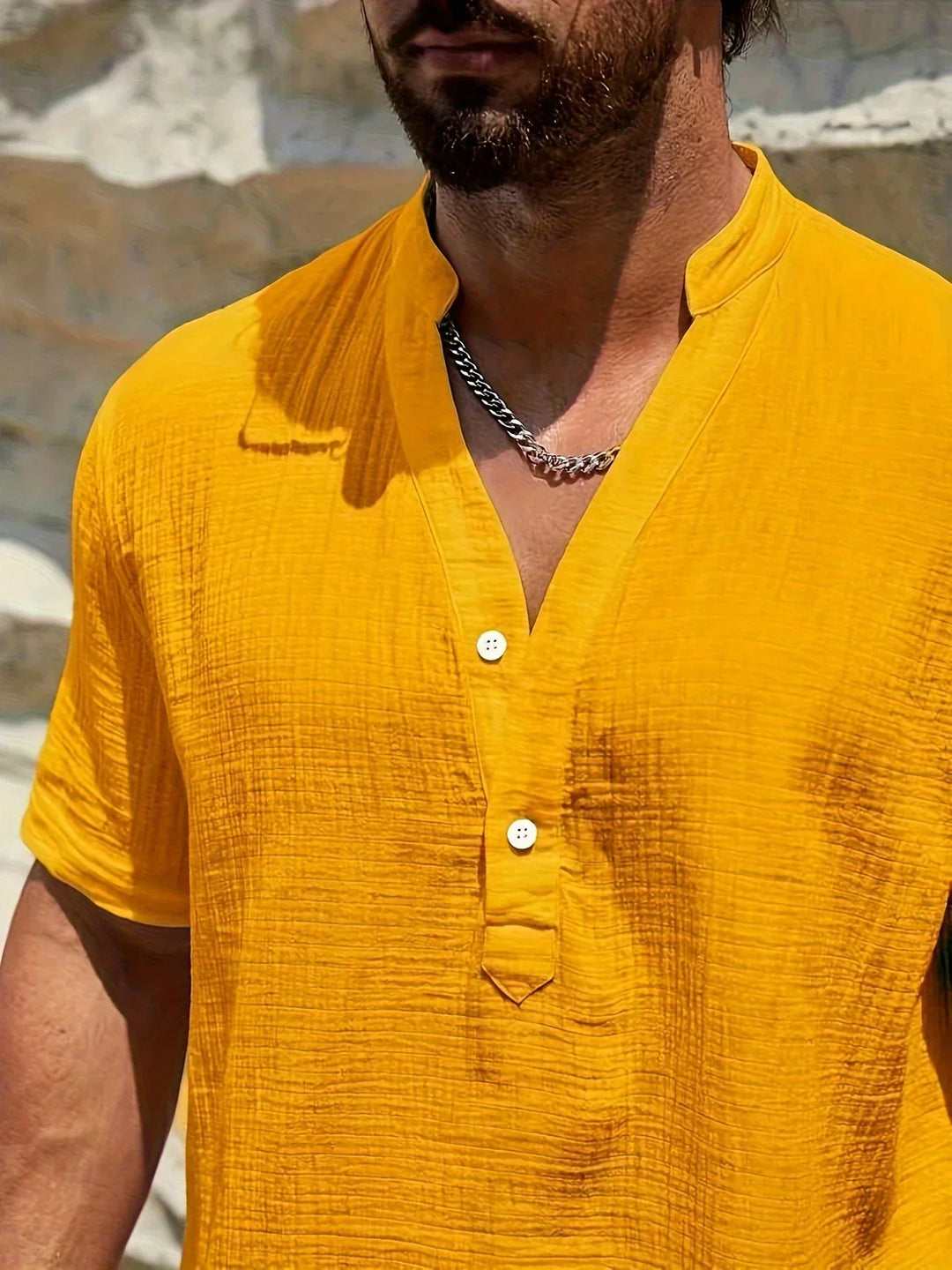 Scott | Cozy Stand-Collar Summer Shirt