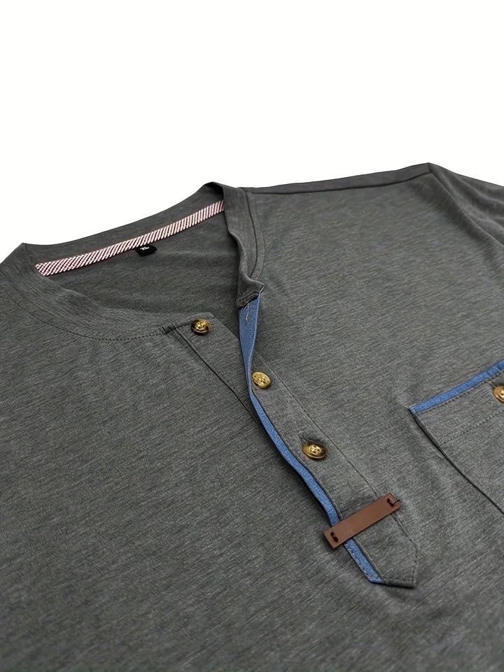 Slade | Classic Round Neck Pocket Shirt