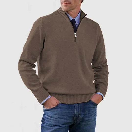 Howard | Zip Pullover – Classic Warmth and Modern Elegance