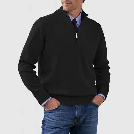 Howard | Zip Pullover – Classic Warmth and Modern Elegance