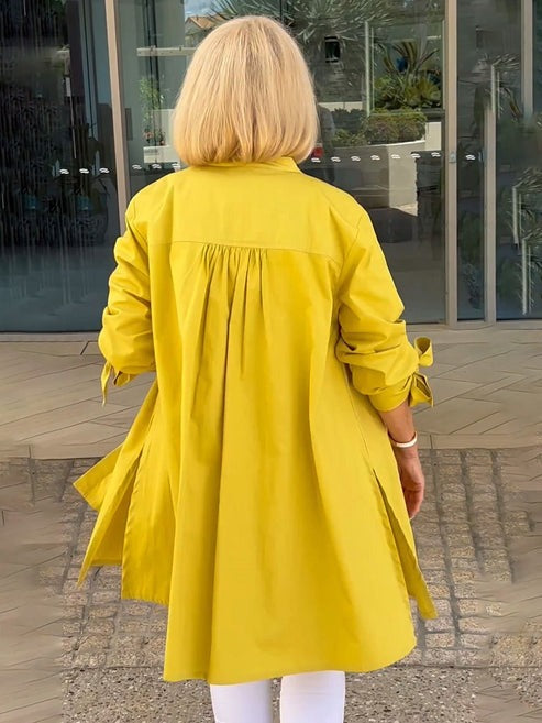 Venetia | Chic Tie-Sleeve Button Shirt