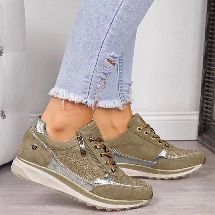 Greya | Comfortable Zip-Up Orthopedic Sneakers