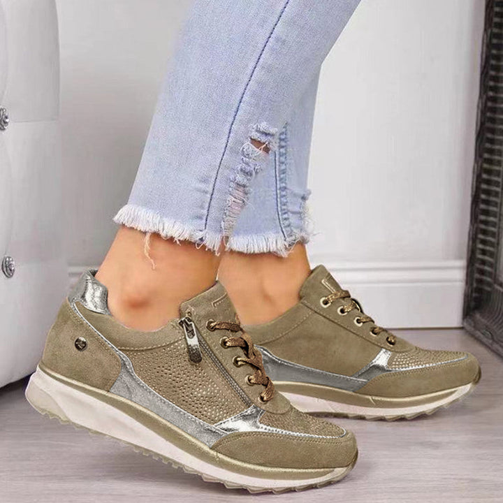 Greya | Comfortable Zip-Up Orthopedic Sneakers