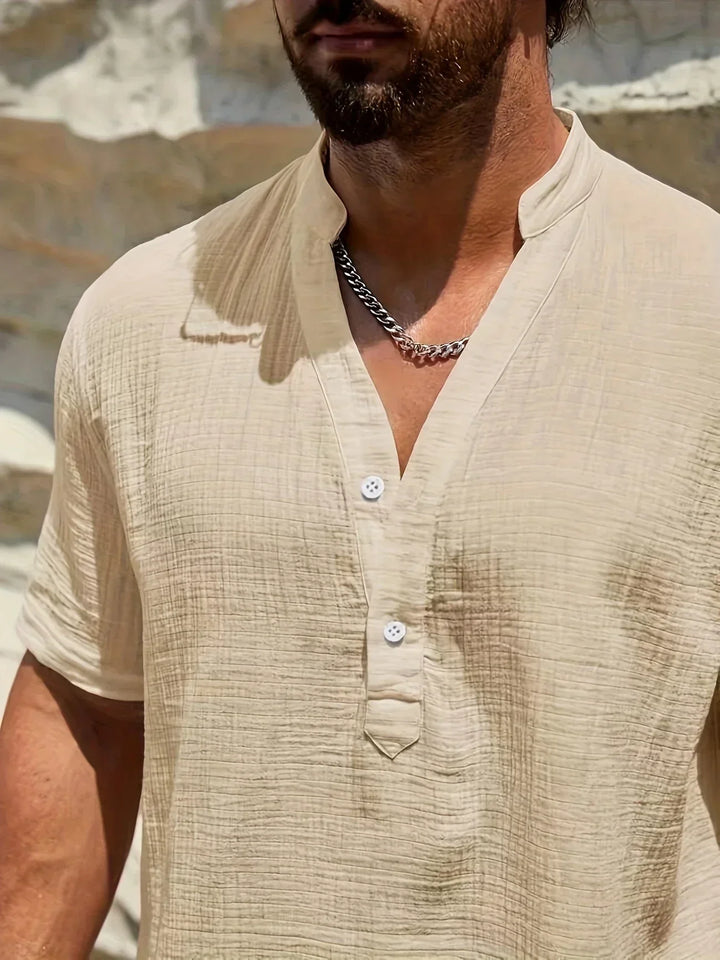 Scott | Cozy Stand-Collar Summer Shirt