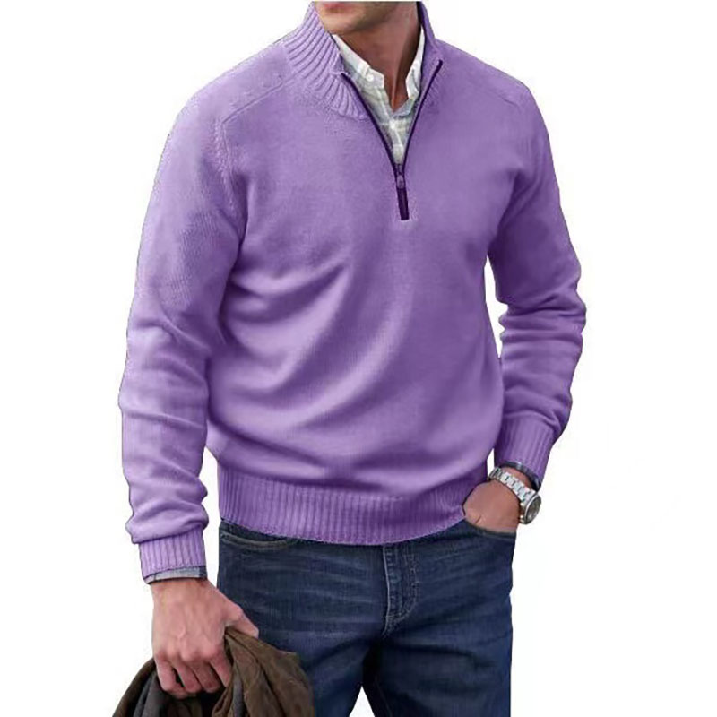 Vicente | Stylish Italian Zip Sweater