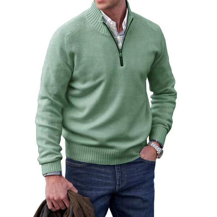 Vicente | Stylish Italian Zip Sweater