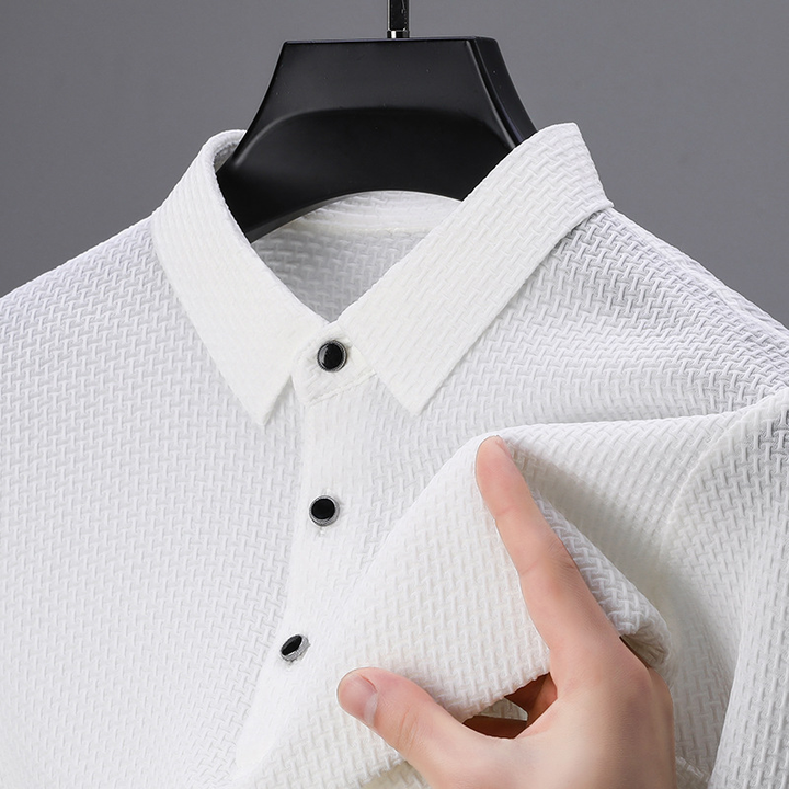Andres | Textured Elegance Polo Shirt