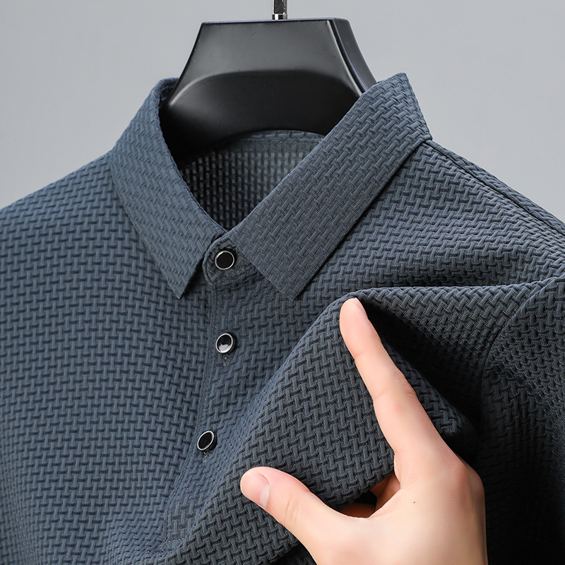 Andres | Textured Elegance Polo Shirt