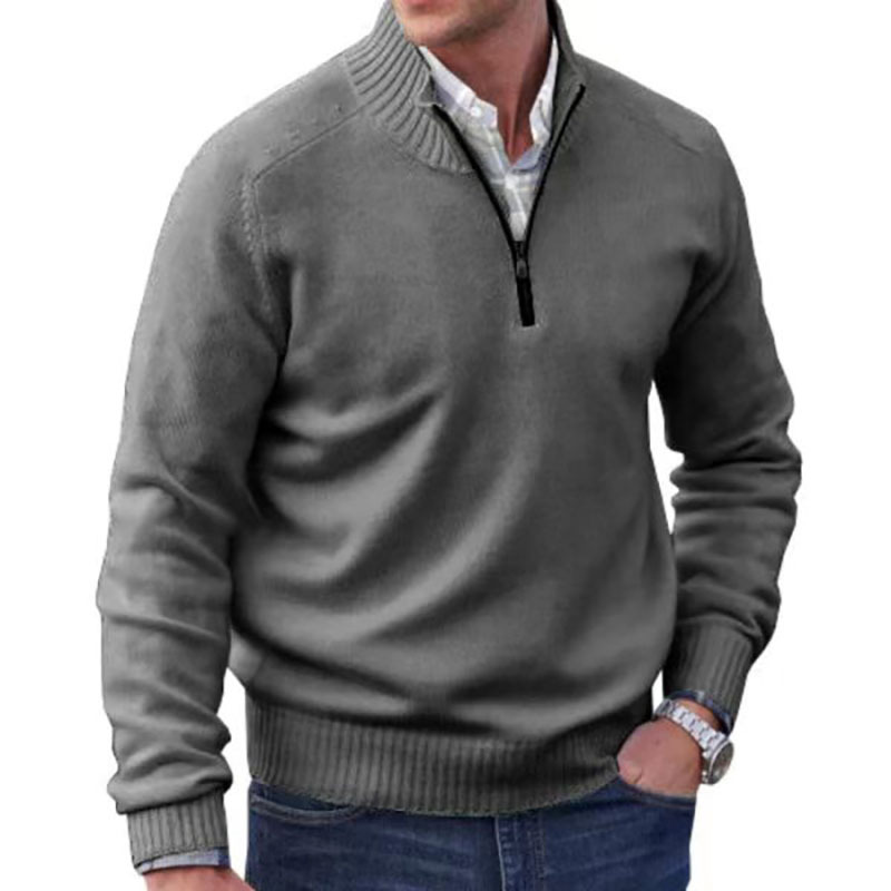Vicente | Stylish Italian Zip Sweater