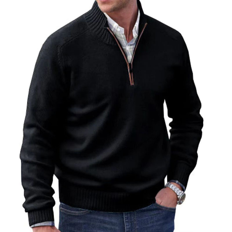 Vicente | Stylish Italian Zip Sweater