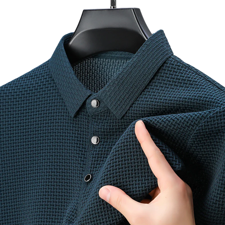Andres | Textured Elegance Polo Shirt